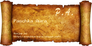 Paschka Aura névjegykártya